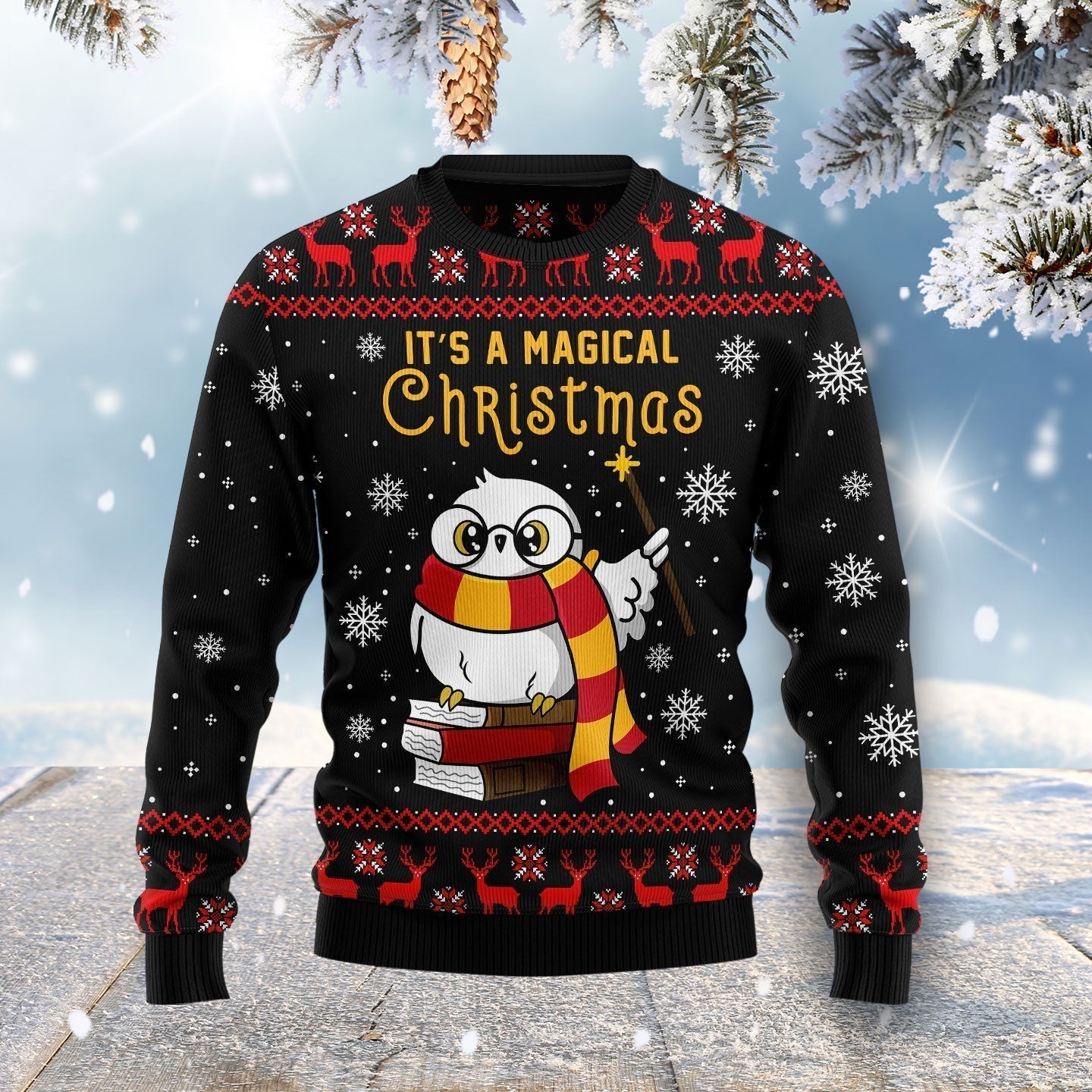 Magical Christmas Ugly Christmas Sweater For Men & Women Christmas Gift Sweater US1537 - WeCustomit