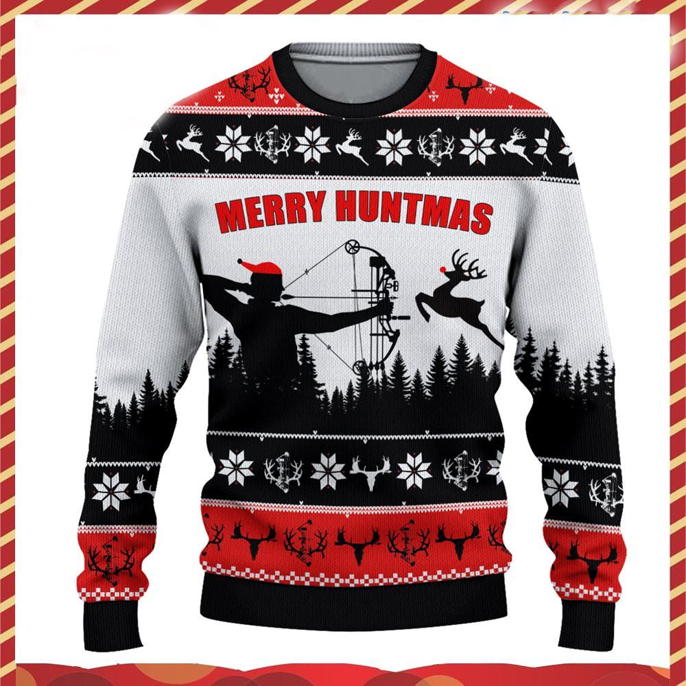 Merry Huntmas Ugly Christmas Sweater For Men & Women Christmas Gift Sweater US2875 - WeCustomit