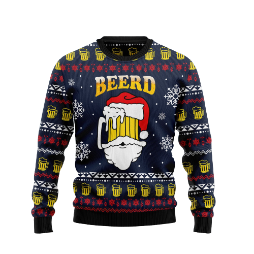 Santa Beerd Ugly Christmas Sweater For Men & Women Christmas Gift Sweater US1514 - WeCustomit