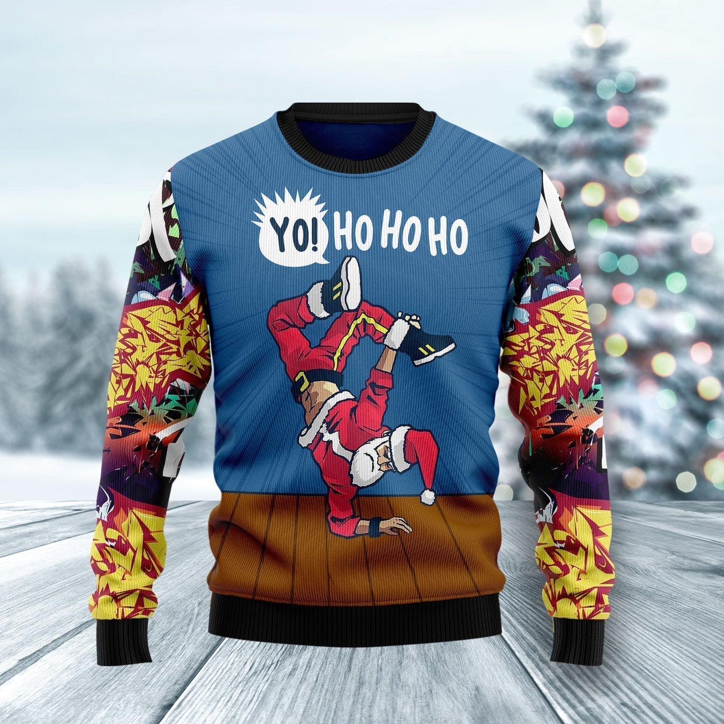 Hip-Hop Santa Ugly Christmas Sweater For Men & Women Christmas Gift Sweater US2134 - WeCustomit