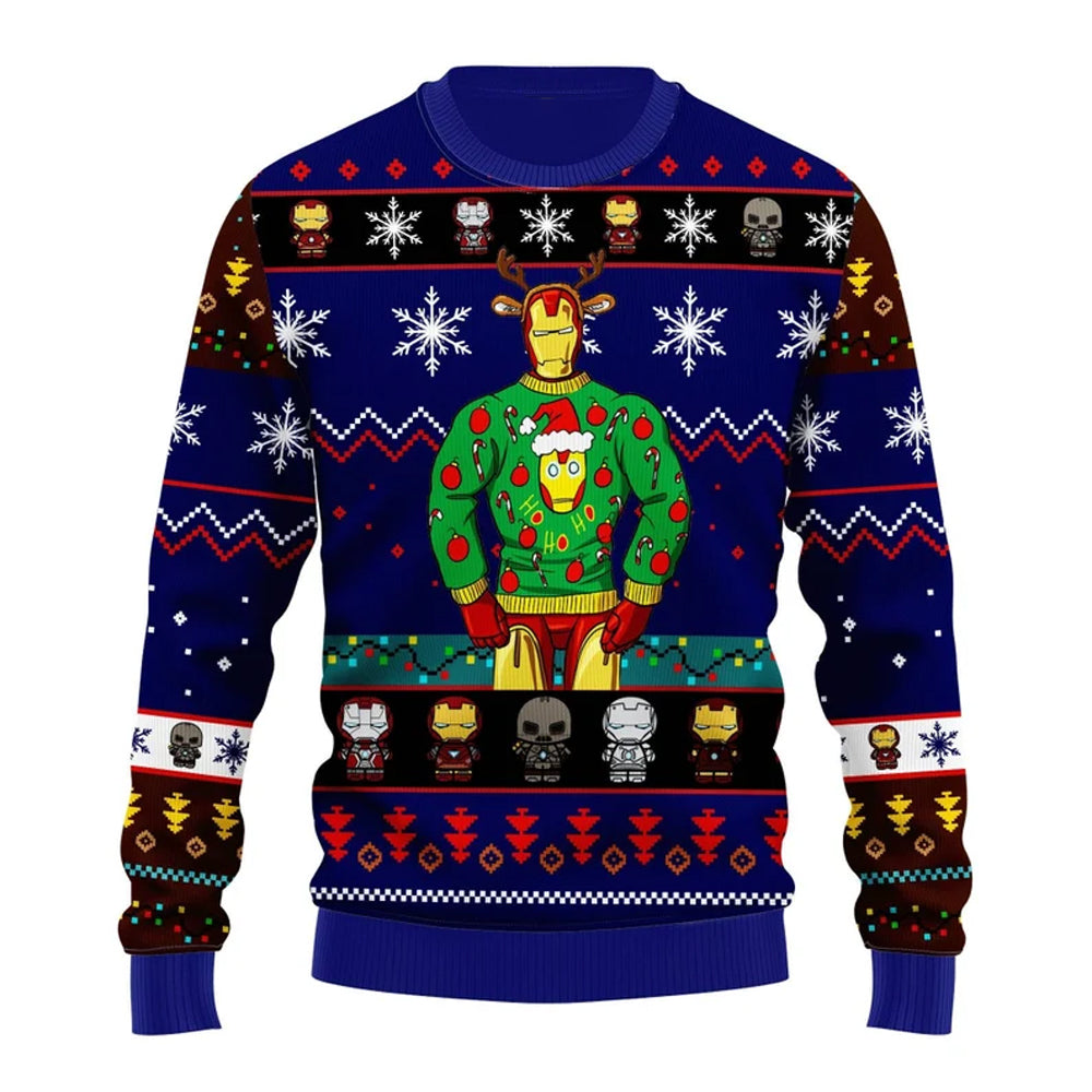 Avengers Team Superhero Ugly Christmas Sweater For Men & Women Christmas Gift Sweater US3897 - WeCustomit