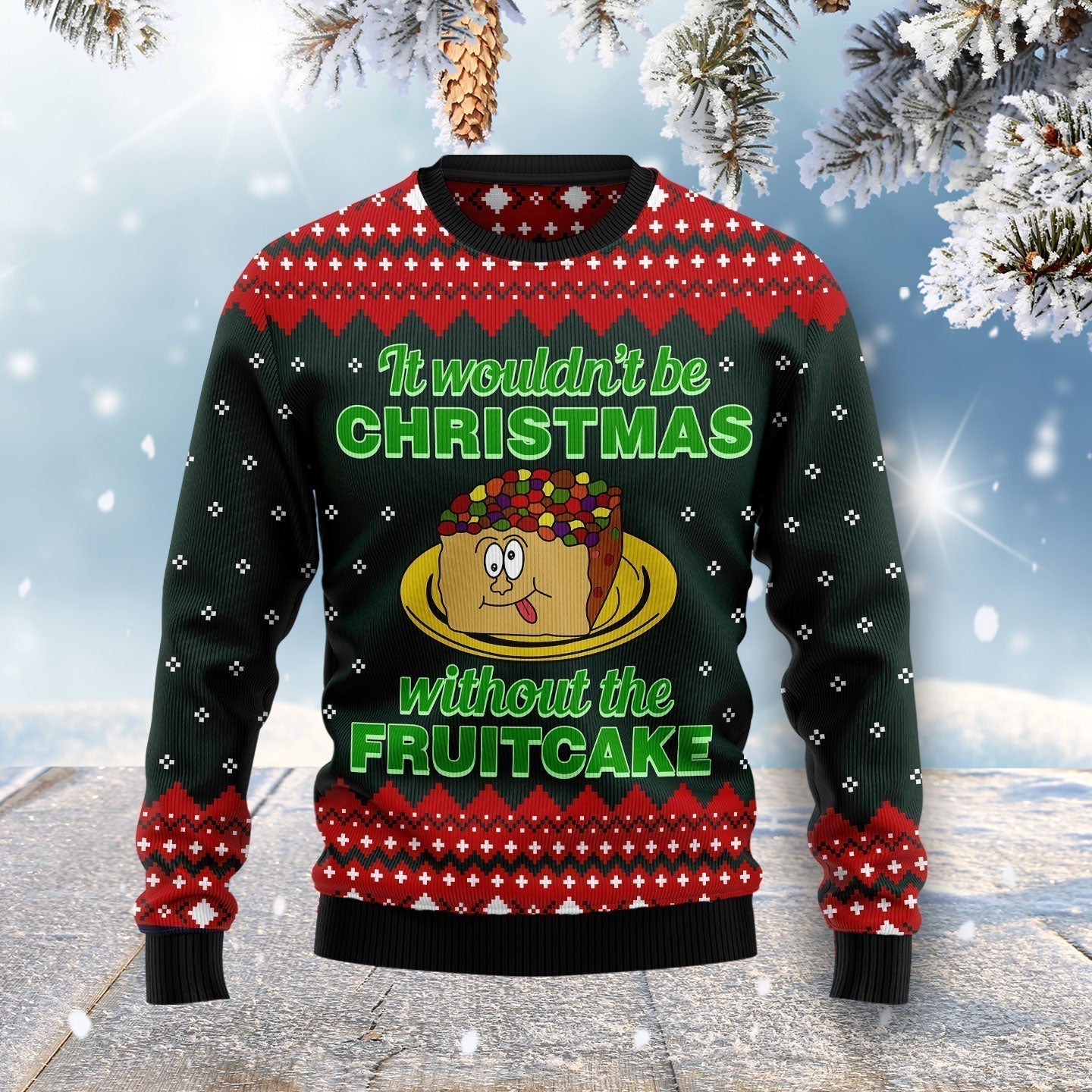 Food Cake Ugly Christmas Sweater For Men & Women Christmas Gift Sweater US1565 - WeCustomit