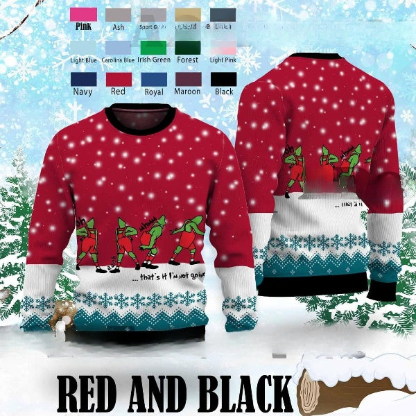 Ooh Aah Mhmm That's it I'm Not Going Ugly Christmas Sweater, Holiday Sweater, Christmas Vacation Gifts, Xmas Sweater - WeCustomit