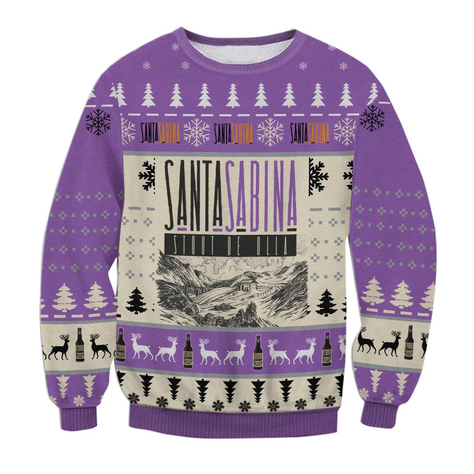 Unisex Santa Sabina Stout De Olla 3D Ugly Christmas Sweater For Men & Women Christmas Gift Sweater BH1274 - WeCustomit