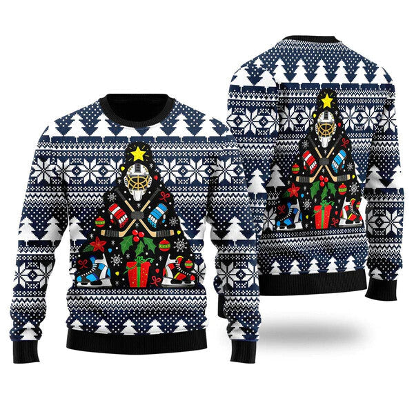 Hockey Ugly Christmas Sweater For Men & Women Christmas Gift Sweater US1673 - WeCustomit