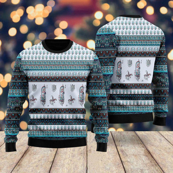 Awesome Indian Floral Ugly Christmas Sweater For Men & Women Christmas Gift Sweater US1971 - WeCustomit