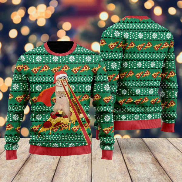 Cat Ugly Christmas Sweater For Men & Women Christmas Gift Sweater US1768 - WeCustomit