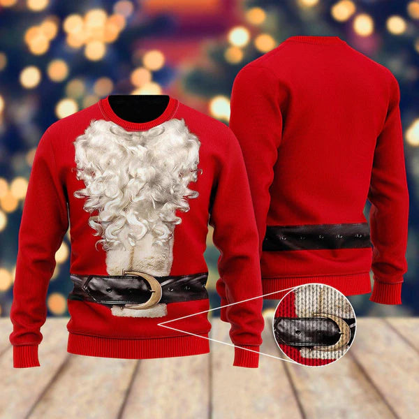 Santa Claus Christmas Ugly Christmas Sweater For Men & Women Christmas Gift Sweater US1066 - WeCustomit