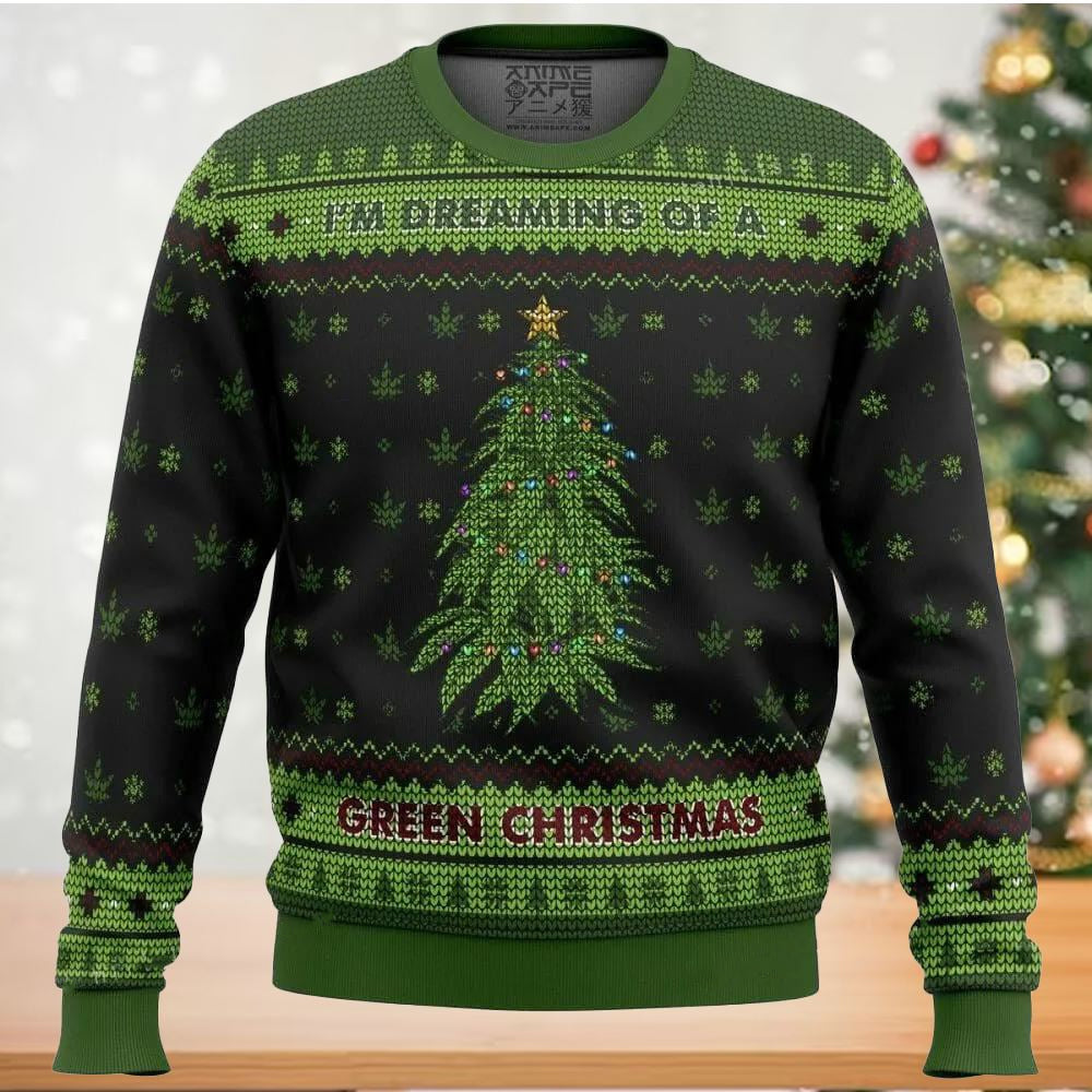 I'm Dreaming Of A Green Ugly Christmas Sweater For Men & Women Christmas Gift Sweater US2750 - WeCustomit