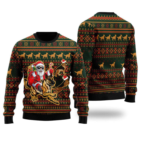 Santa With Dogs Ugly Christmas Sweater For Men & Women Christmas Gift Sweater US1769 - WeCustomit
