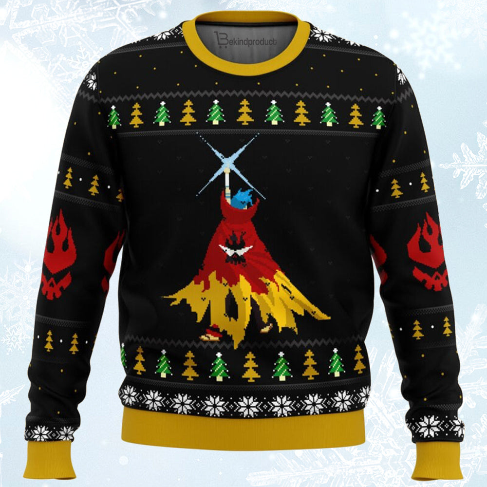 Gurren Lagann Kamina Manga Anime Xmas Ugly Christmas Sweater For Men & Women Christmas Gift Sweater BH160 - WeCustomit