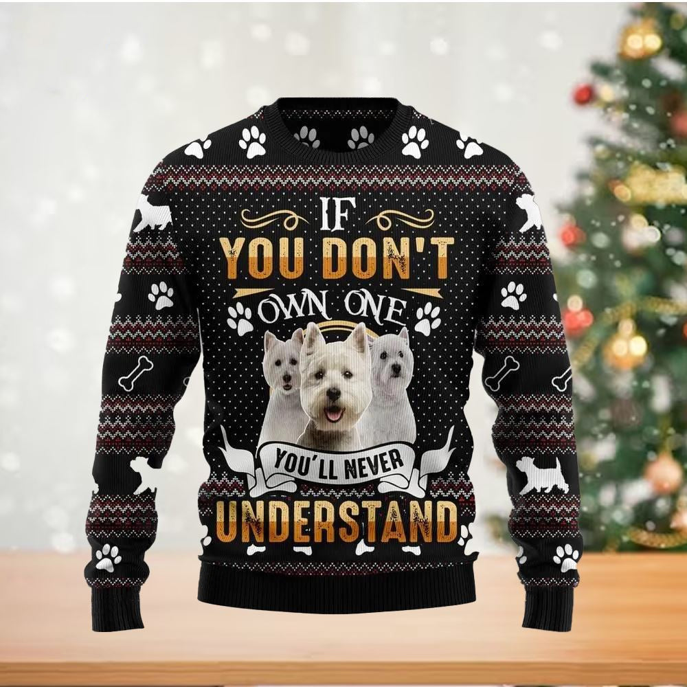 Love Dogs Ugly Christmas Sweater For Men & Women Christmas Gift Sweater US2751 - WeCustomit
