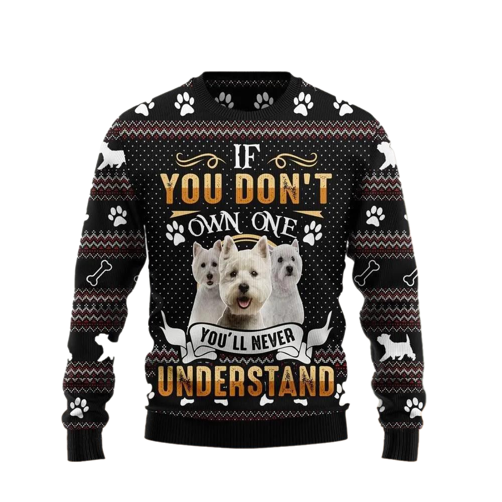 Love Dogs Ugly Christmas Sweater For Men & Women Christmas Gift Sweater US2751 - WeCustomit