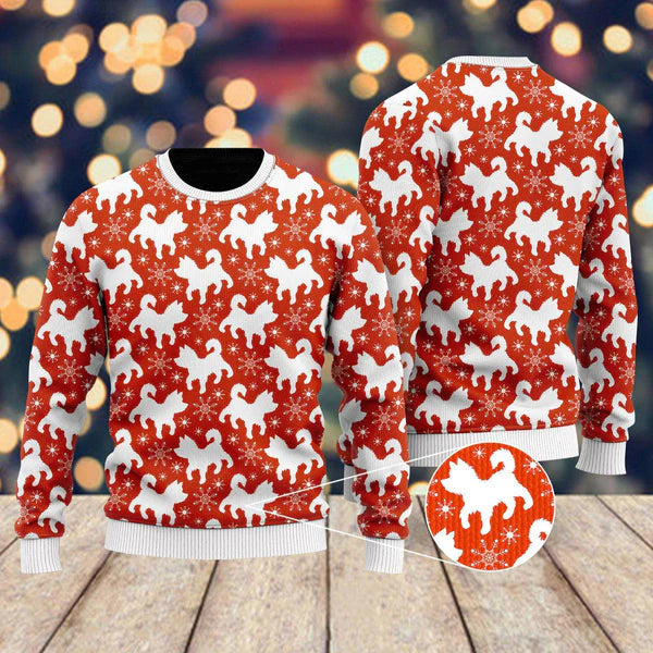 Merry Dogmas Ugly Christmas Sweater For Men & Women Christmas Gift Sweater US1605 - WeCustomit