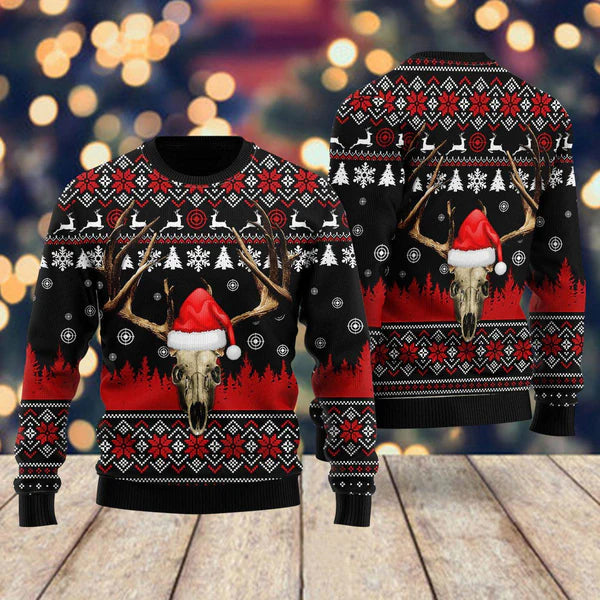 Deer Hunting Christmas Ugly Christmas Sweater For Men & Women Christmas Gift Sweater US1377 - WeCustomit