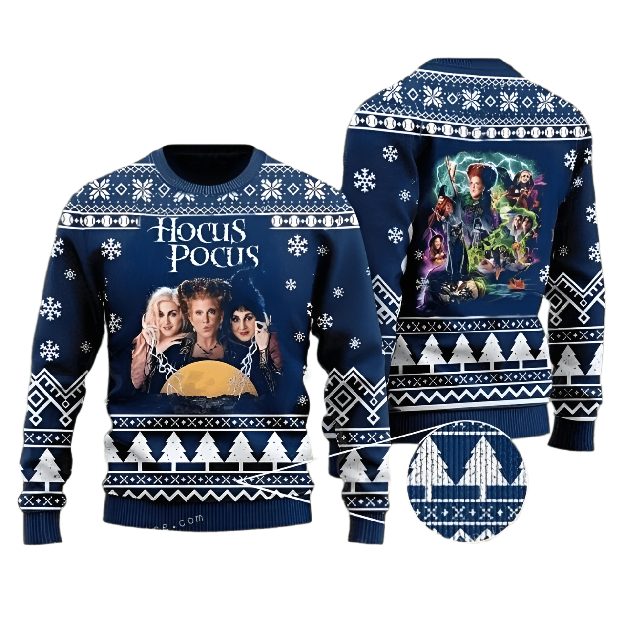 H0cus P0cus Sisters Witch Ugly Christmas Sweater For Men & Women Christmas Gift Sweater US3774 - WeCustomit