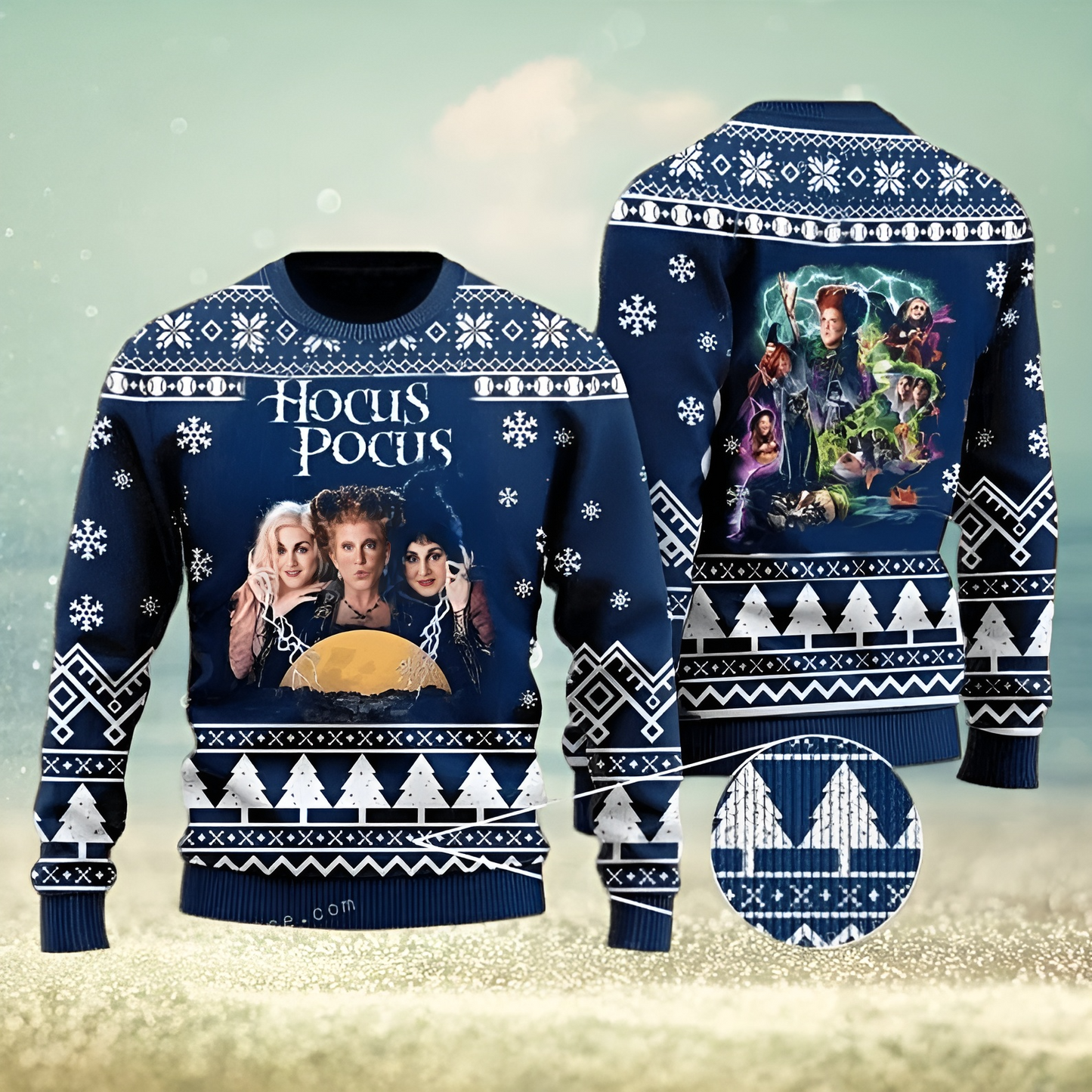 H0cus P0cus Sisters Witch Ugly Christmas Sweater For Men & Women Christmas Gift Sweater US3774 - WeCustomit