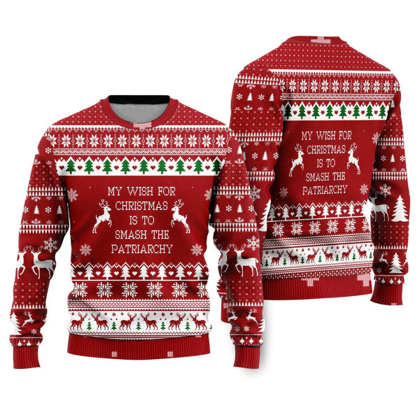 Merry Christmas Ugly Christmas Sweater For Men & Women Christmas Gift Sweater US1069 - WeCustomit