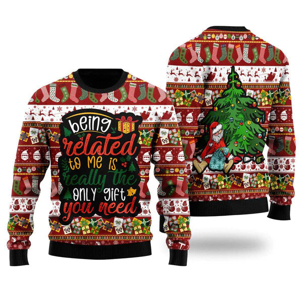 The Only Gift You Need Ugly Christmas Sweater For Men & Women Christmas Gift Sweater US1772 - WeCustomit