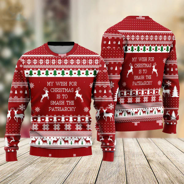 Merry Christmas Ugly Christmas Sweater For Men & Women Christmas Gift Sweater US1069 - WeCustomit