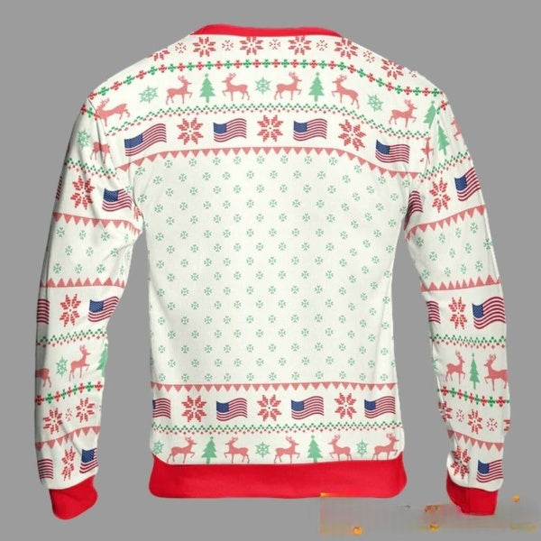 Trump I’ll Be Home For Christmas Ugly Sweater DL015 - WeCustomit
