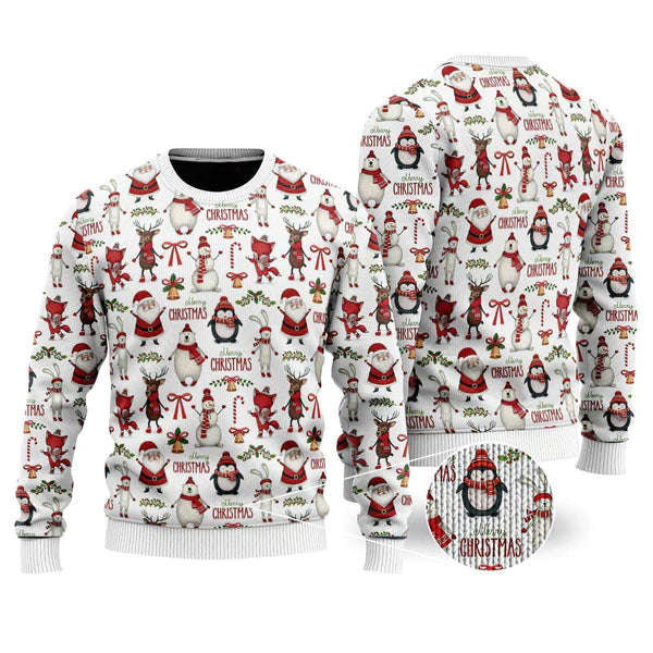 Christmas Pattern Ugly Christmas Sweater For Men & Women Christmas Gift Sweater US1436 - WeCustomit