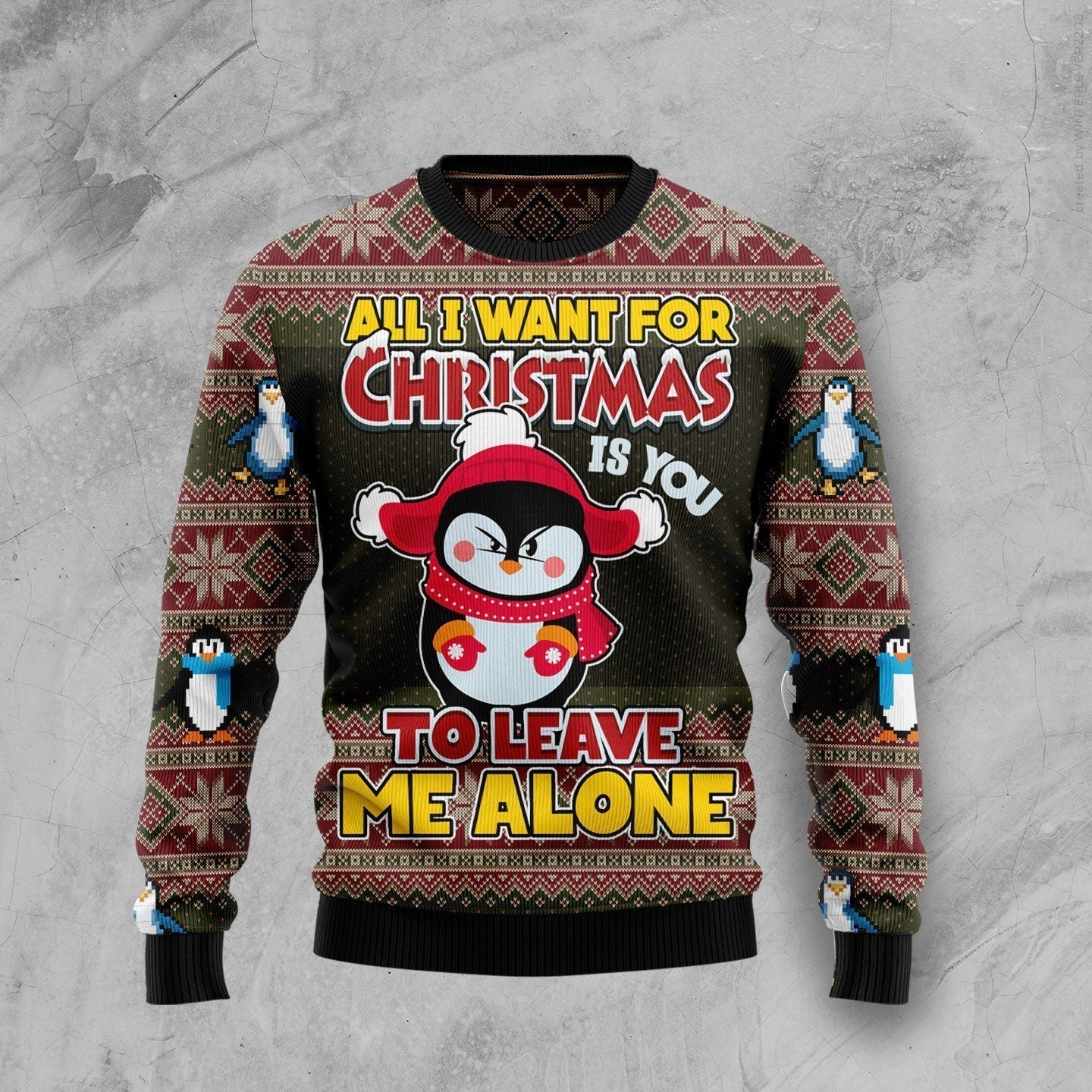 Penguin Ugly Christmas Sweater For Men & Women Christmas Gift Sweater US1946 - WeCustomit