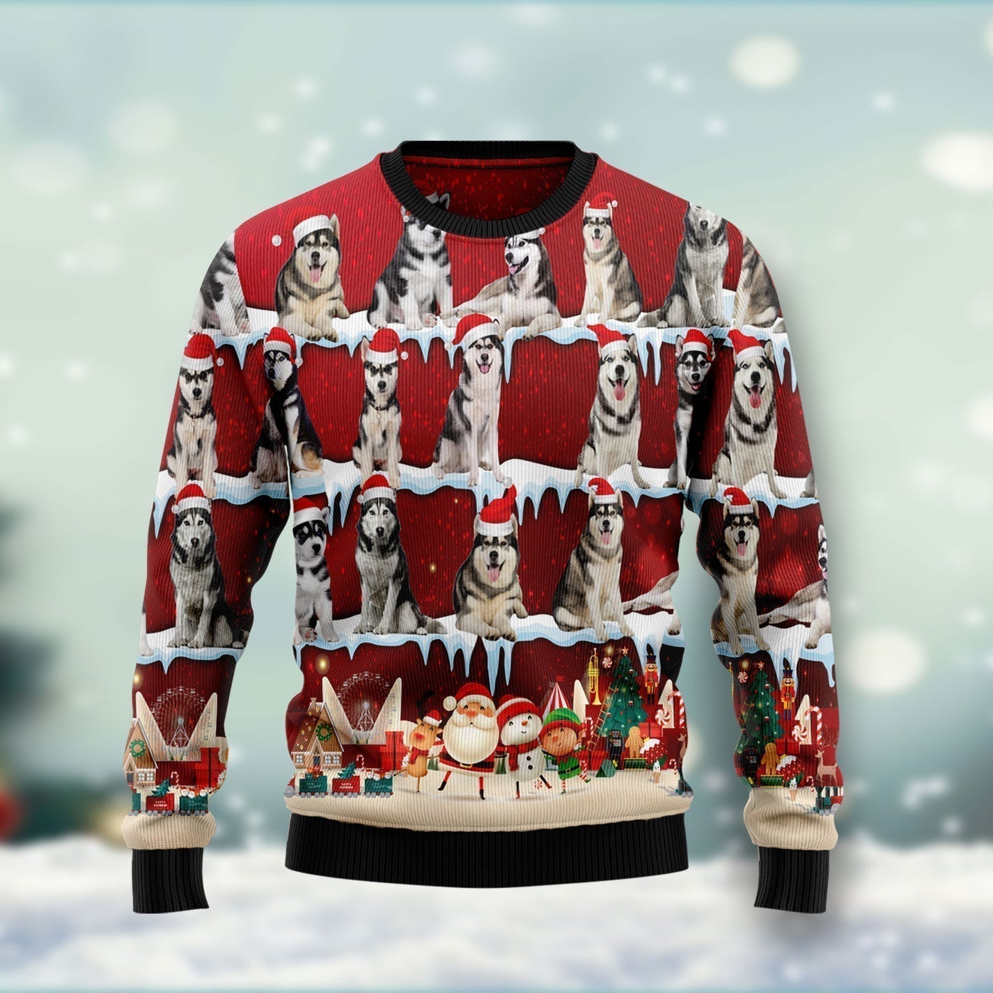 Cute Dogs Ugly Christmas Sweater For Men & Women Christmas Gift Sweater US3148 - WeCustomit