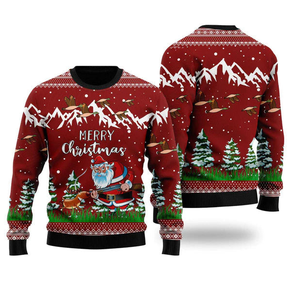 Duck Hunting Christmas Ugly Christmas Sweater For Men & Women Christmas Gift Sweater US1143 - WeCustomit