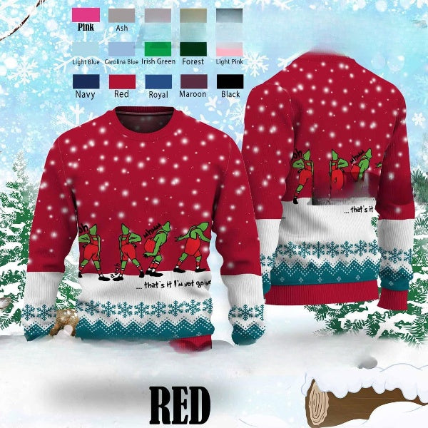 Ooh Aah Mhmm That's it I'm Not Going Ugly Christmas Sweater, Holiday Sweater, Christmas Vacation Gifts, Xmas Sweater - WeCustomit