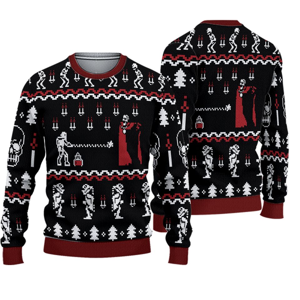 Castlevania Classic Ugly Christmas Sweater For Men & Women Christmas Gift Sweater PT1008 - WeCustomit