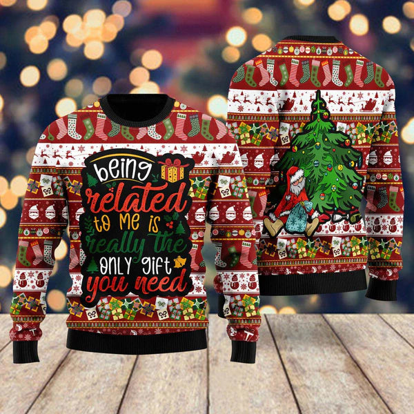The Only Gift You Need Ugly Christmas Sweater For Men & Women Christmas Gift Sweater US1772 - WeCustomit
