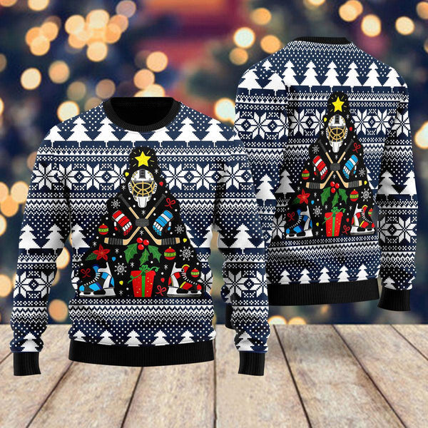 Hockey Ugly Christmas Sweater For Men & Women Christmas Gift Sweater US1673 - WeCustomit