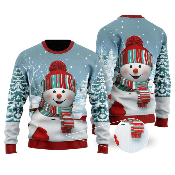 Snowman Christmas Ugly Christmas Sweater For Men & Women Christmas Gift Sweater US1073 - WeCustomit