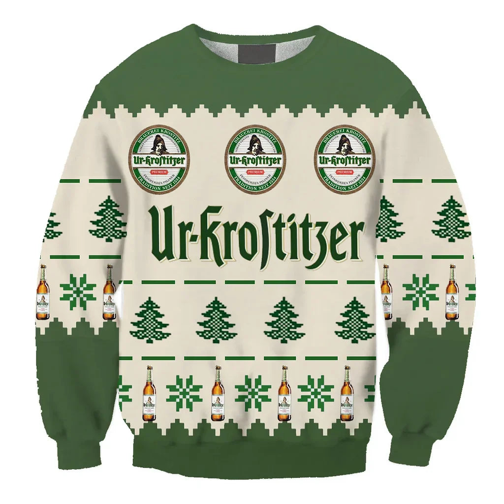Unisex Ur-krostitzer Printed 3D Ugly Christmas Sweater For Men & Women Christmas Gift Sweater BH1268 - WeCustomit