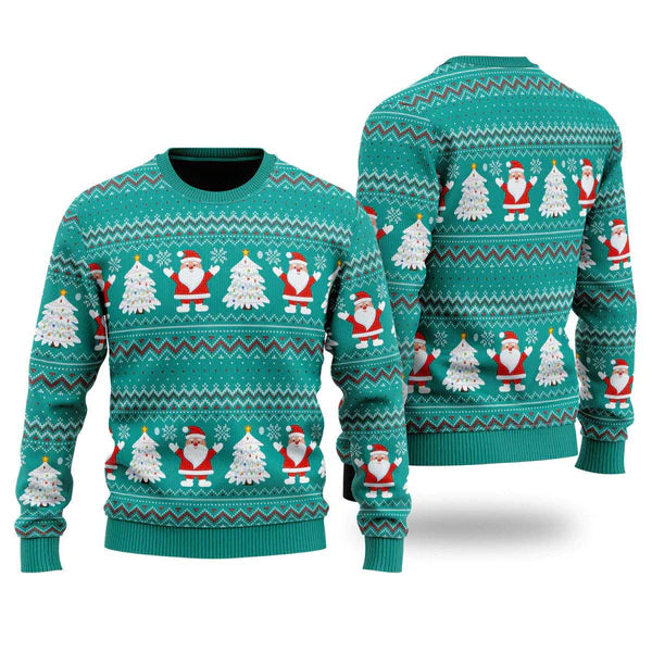 Santa Claus Joyful Holiday Ugly Christmas Sweater For Men & Women Christmas Gift Sweater US1780 - WeCustomit