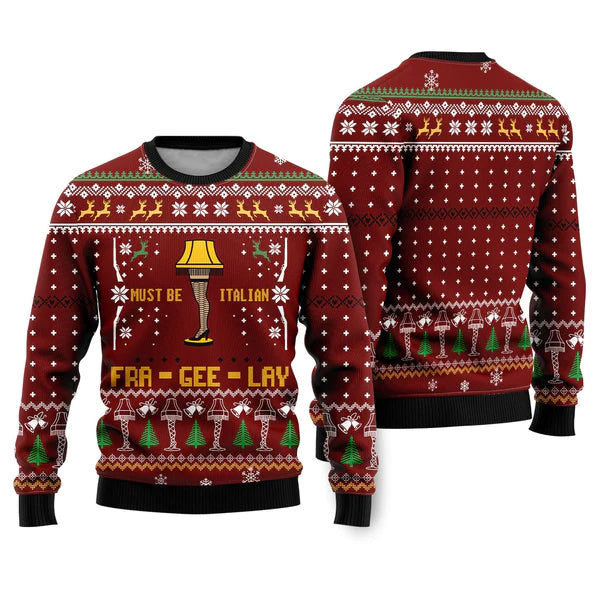 Funny Light Xmas Ugly Christmas Sweater For Men & Women Christmas Gift Sweater US2312 - WeCustomit