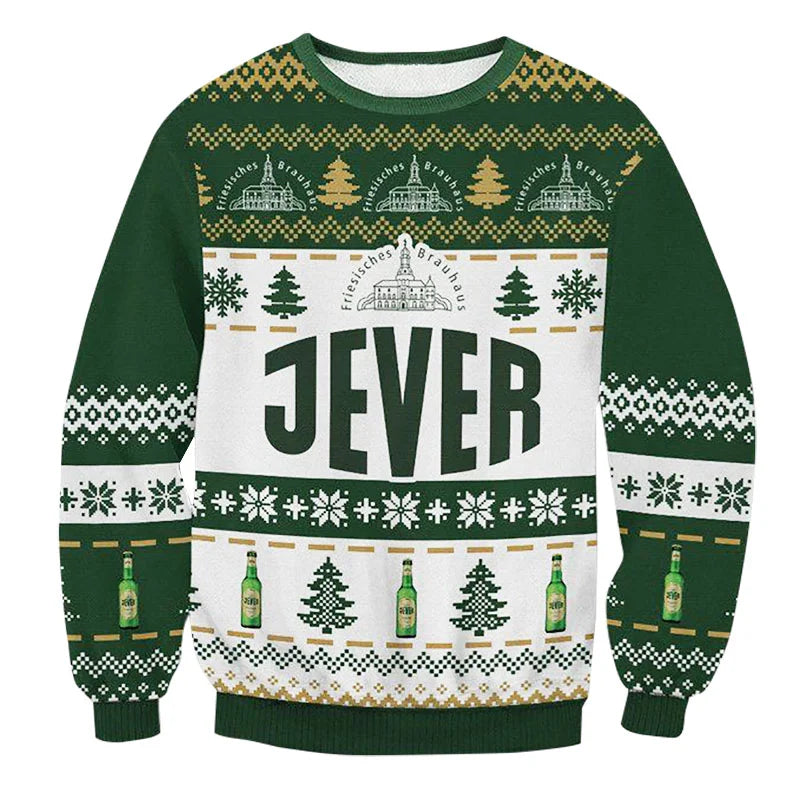 Men's Jever German Beer 3D Ugly Christmas Sweater For Men & Women Christmas Gift Sweater BH1086 - WeCustomit