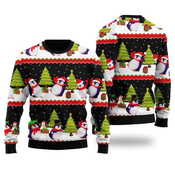 Lovely Penguin Ugly Christmas Sweater For Men & Women Christmas Gift Sweater US1619 - WeCustomit
