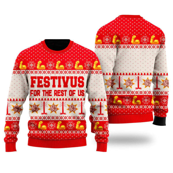 Festivus For The Rest Of Us Ugly Christmas Sweater For Men & Women Christmas Gift Sweater US2223 - WeCustomit