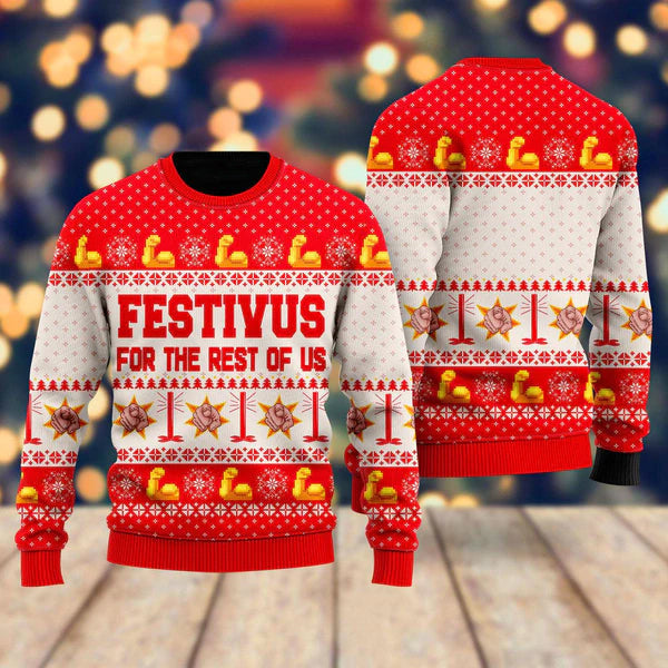 Festivus For The Rest Of Us Ugly Christmas Sweater For Men & Women Christmas Gift Sweater US2223 - WeCustomit