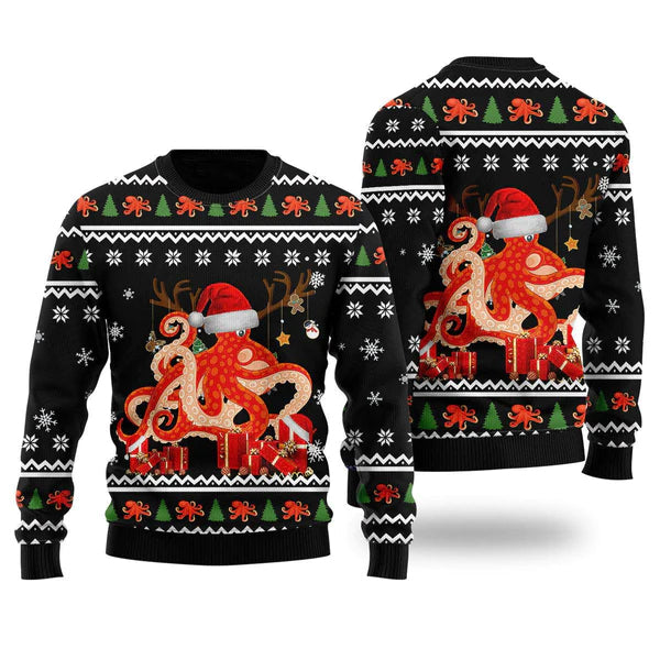 Merry Octomas Ugly Christmas Sweater For Men & Women Christmas Gift Sweater US1622 - WeCustomit