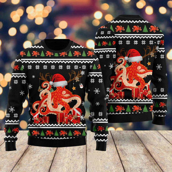 Merry Octomas Ugly Christmas Sweater For Men & Women Christmas Gift Sweater US1622 - WeCustomit