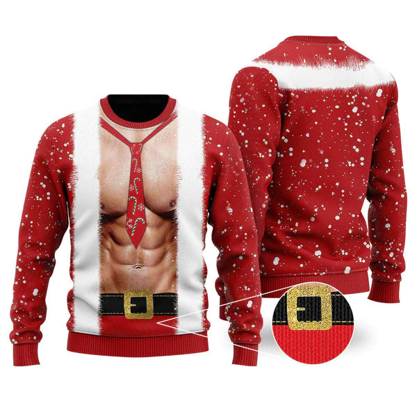 Santa Body Ugly Christmas Sweater For Men & Women Christmas Gift Sweater US1623 - WeCustomit