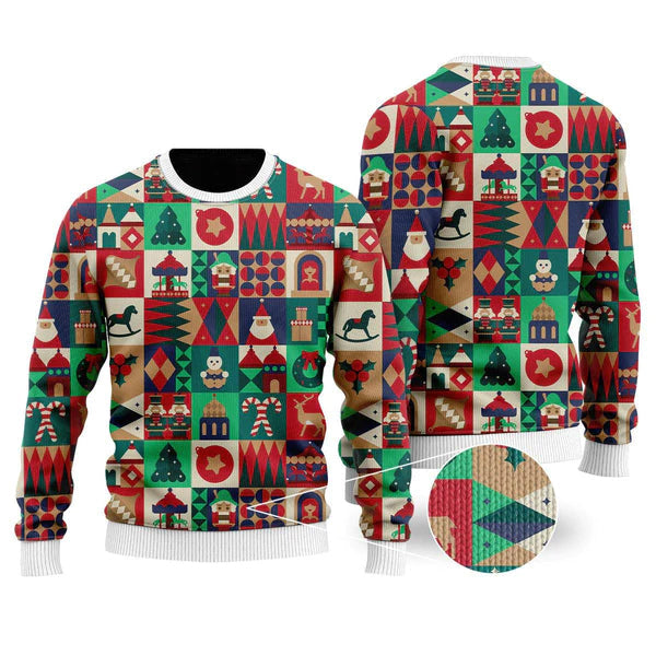 Fancy Xmas Holiday Ugly Christmas Sweater For Men & Women Christmas Gift Sweater US1625 - WeCustomit