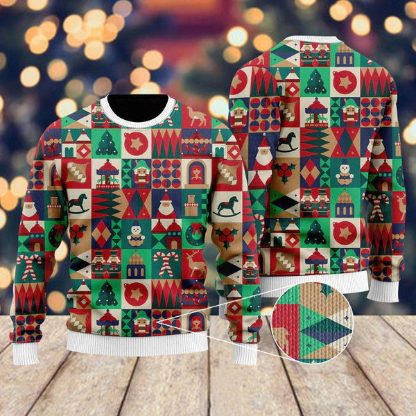 Fancy Xmas Holiday Ugly Christmas Sweater For Men & Women Christmas Gift Sweater US1625 - WeCustomit