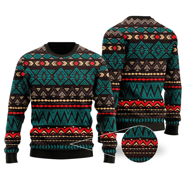 Native Aztec Navajo Ugly Christmas Sweater For Men & Women Christmas Gift Sweater US1627 - WeCustomit