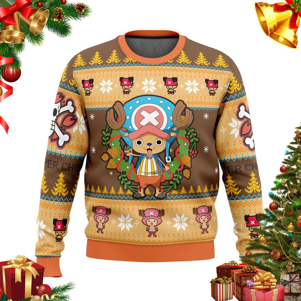 Christmas Tony Chopper Ugly Christmas Sweater For Men & Women Christmas Gift Sweater PT1016 - WeCustomit