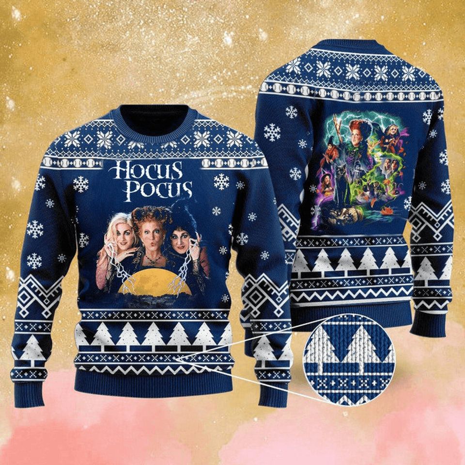Hocus Pocus Ugly Christmas Sweater For Men & Women Christmas Gift Sweater PT1026 - WeCustomit
