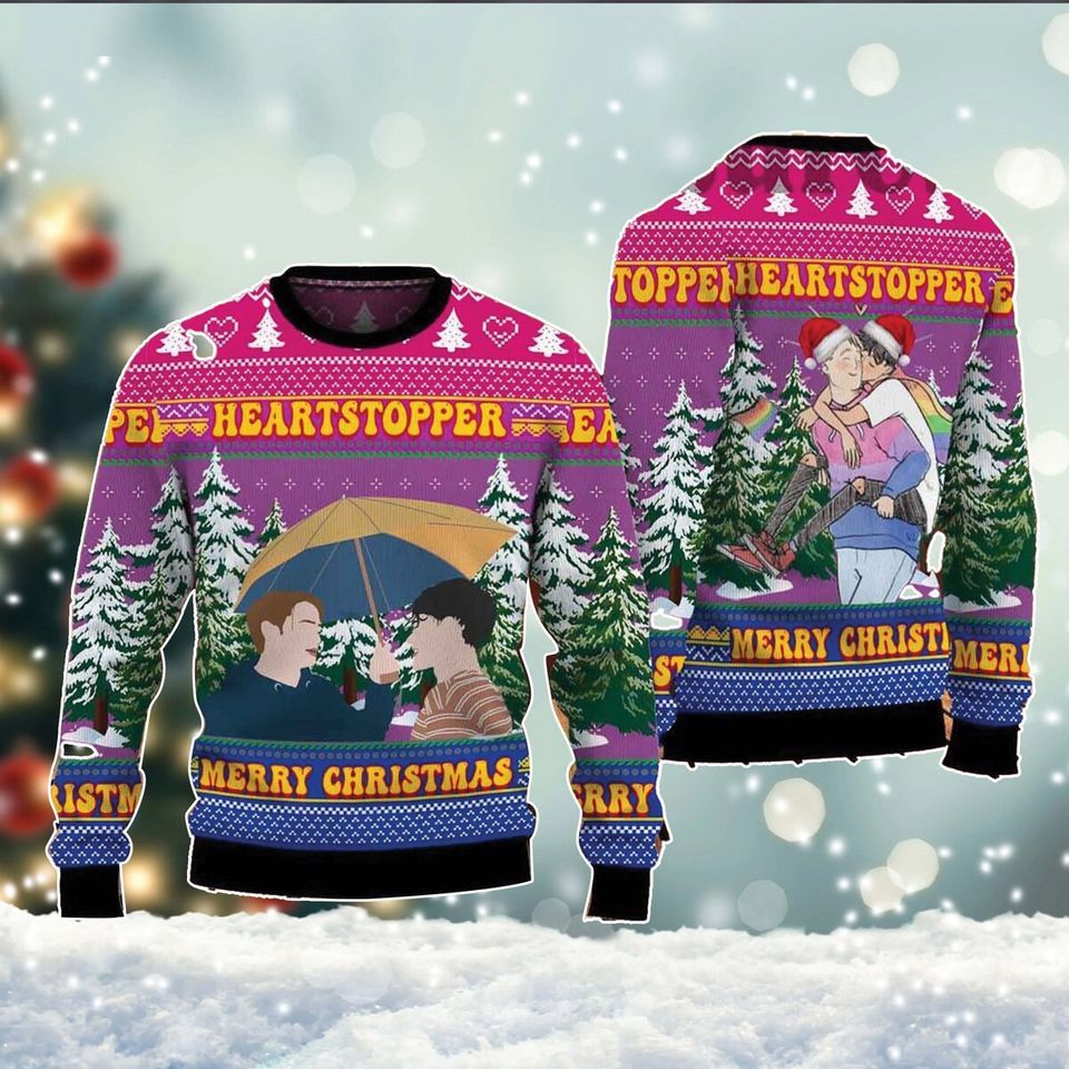 Heartstopper Ugly Christmas Sweater For Men & Women Christmas Gift Sweater PT1041 - WeCustomit
